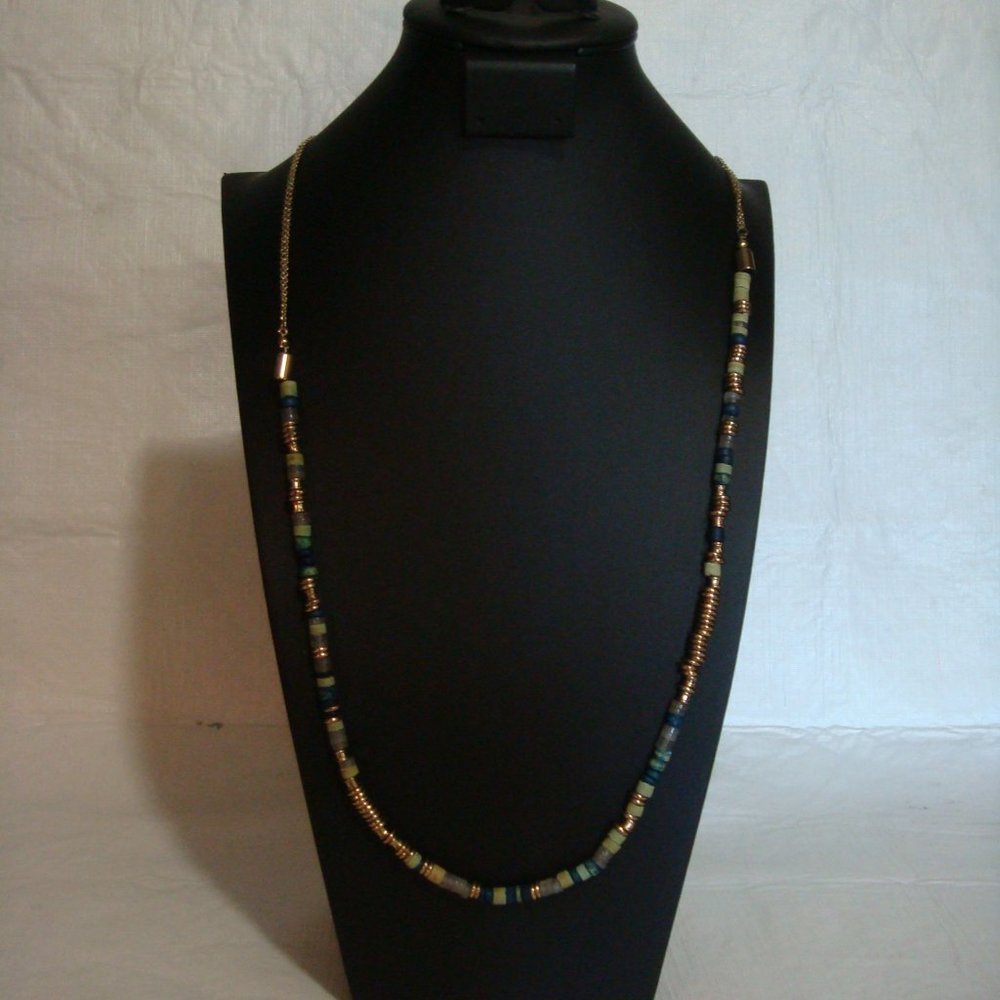 Eddie Bauer Blue Bead Necklace